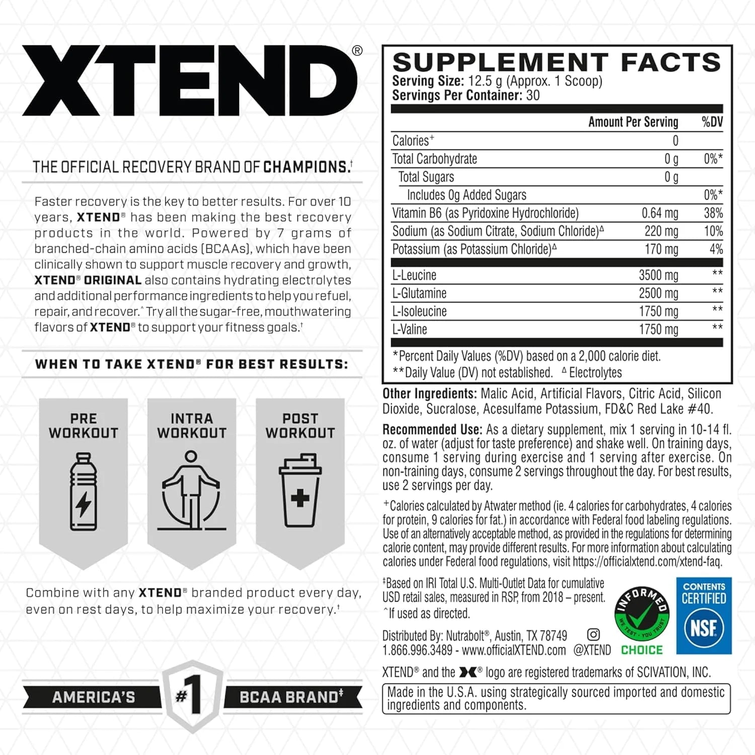 Xtend Original BCAA Powder