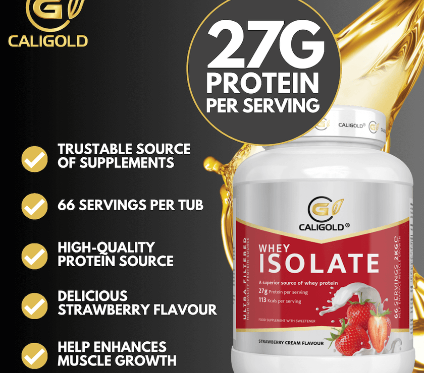 Premium Grade CALIGOLD Health Whey Protein Isolate – 2KG