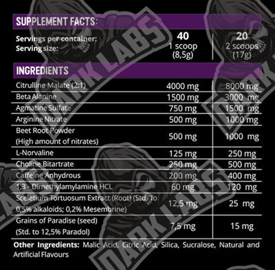 Dark Labs Crack Intense Pre-Workout