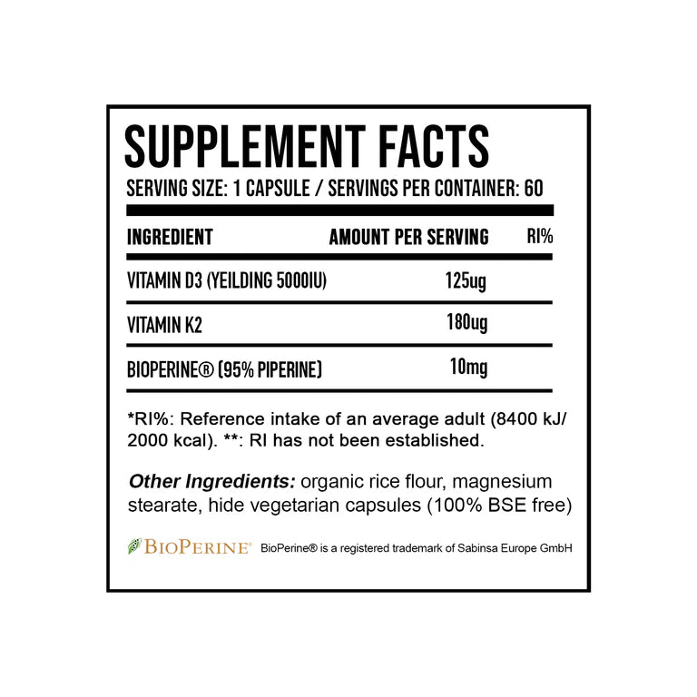 Vitamin D3 & K2