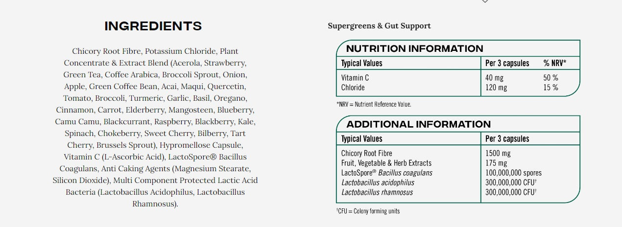 Reflex Nutrition Supergreens & Gut Support