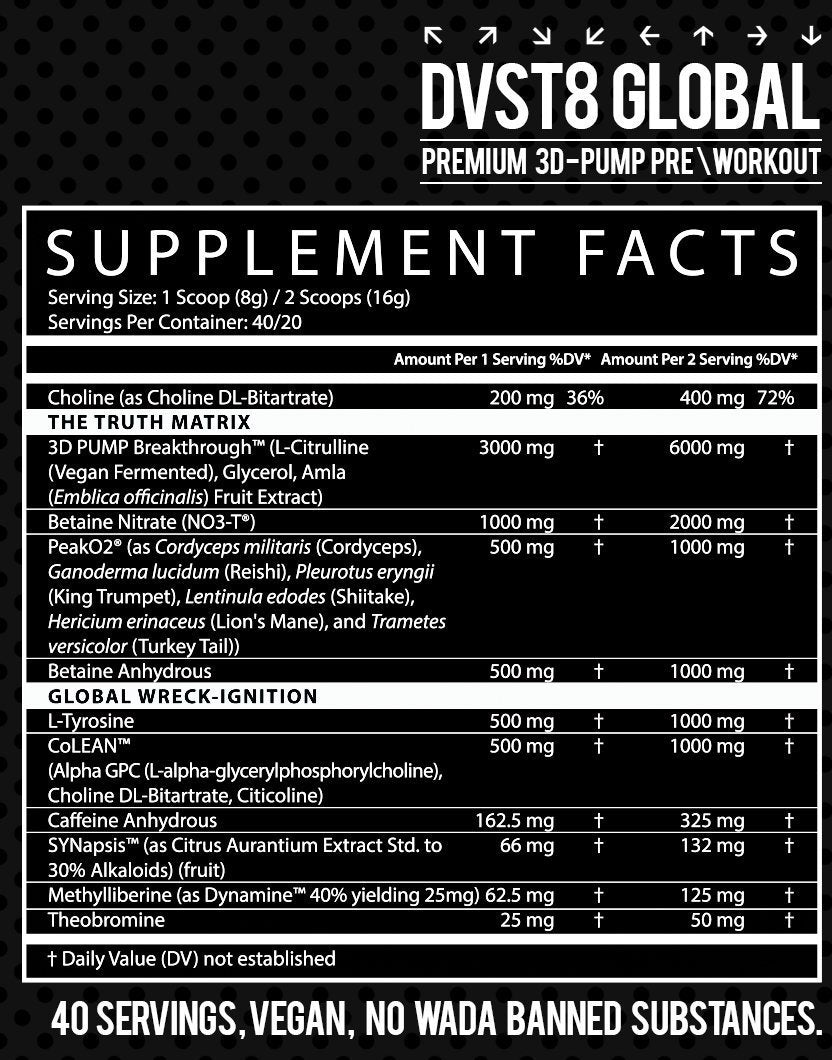 Inspired Nutra DVST8 Preworkout 3D Pump